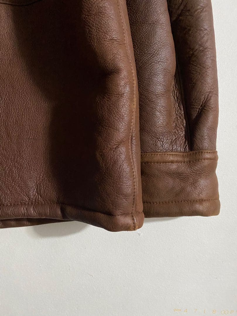 ジャケット・アウター 90s- mouton jacket chocolate brown