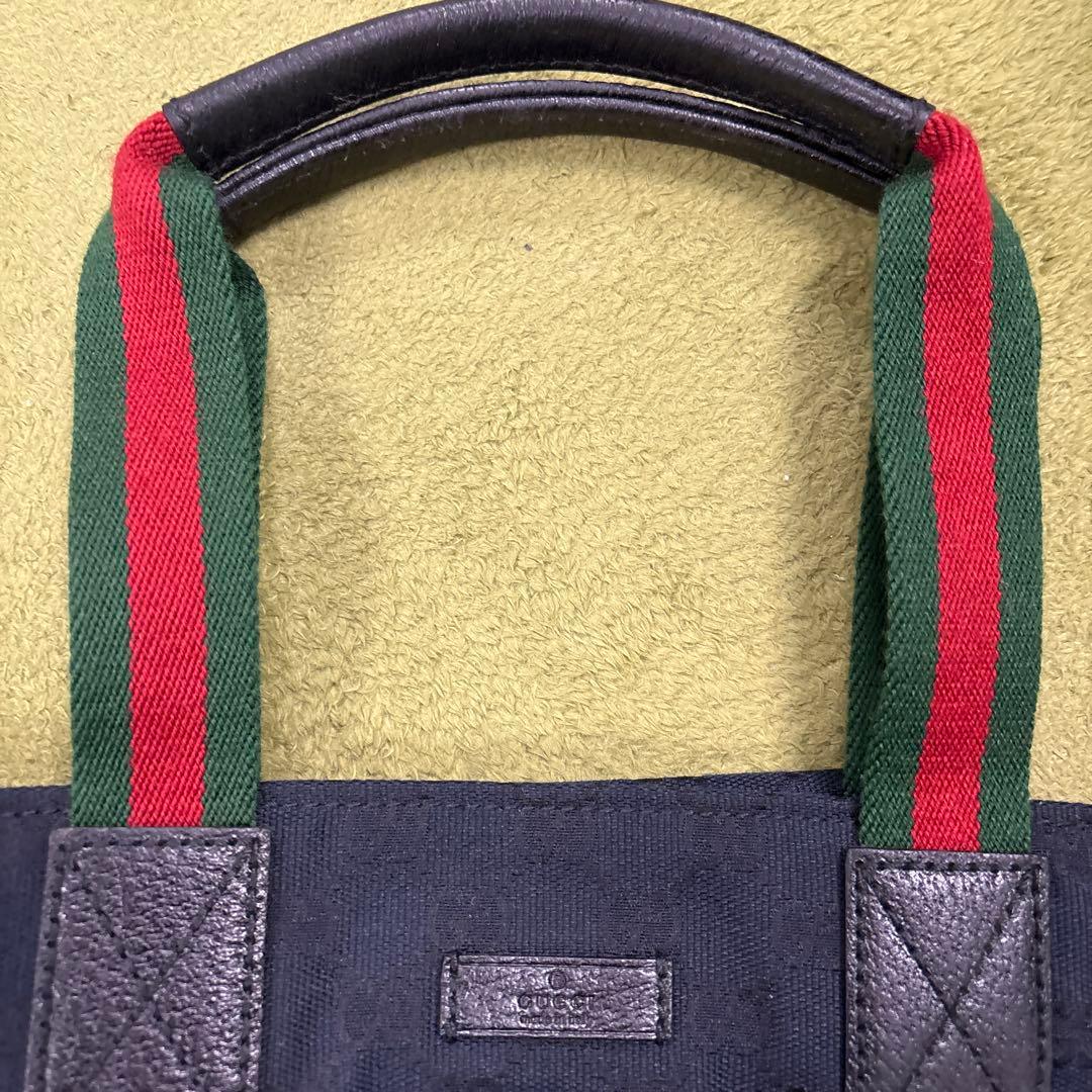 【美品】GUCCI ブラック トートバッグ