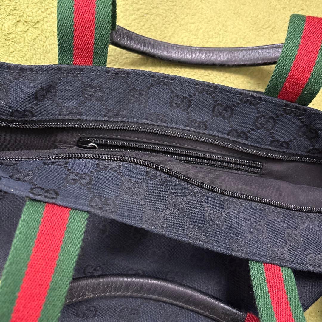 【美品】GUCCI ブラック トートバッグ