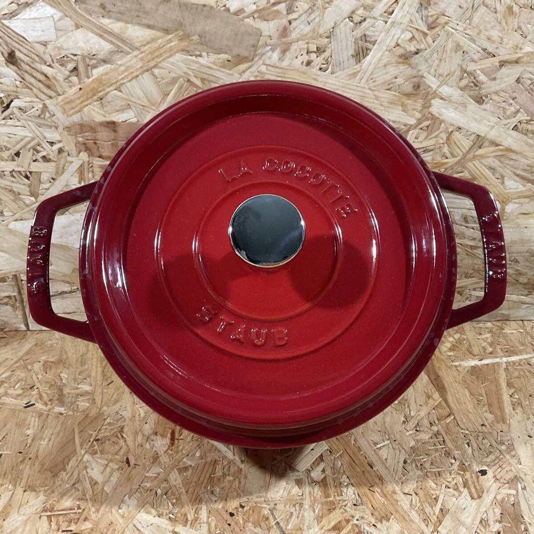STAUB ストウブ ココット ラウンド 20cm チェリーレッド フランス製