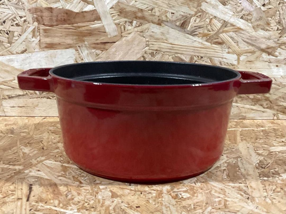 STAUB ストウブ ココット ラウンド 20cm チェリーレッド フランス製