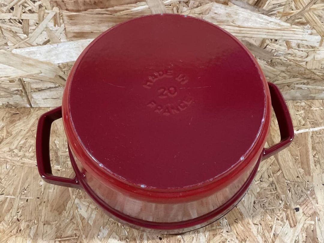 STAUB ストウブ ココット ラウンド 20cm チェリーレッド フランス製