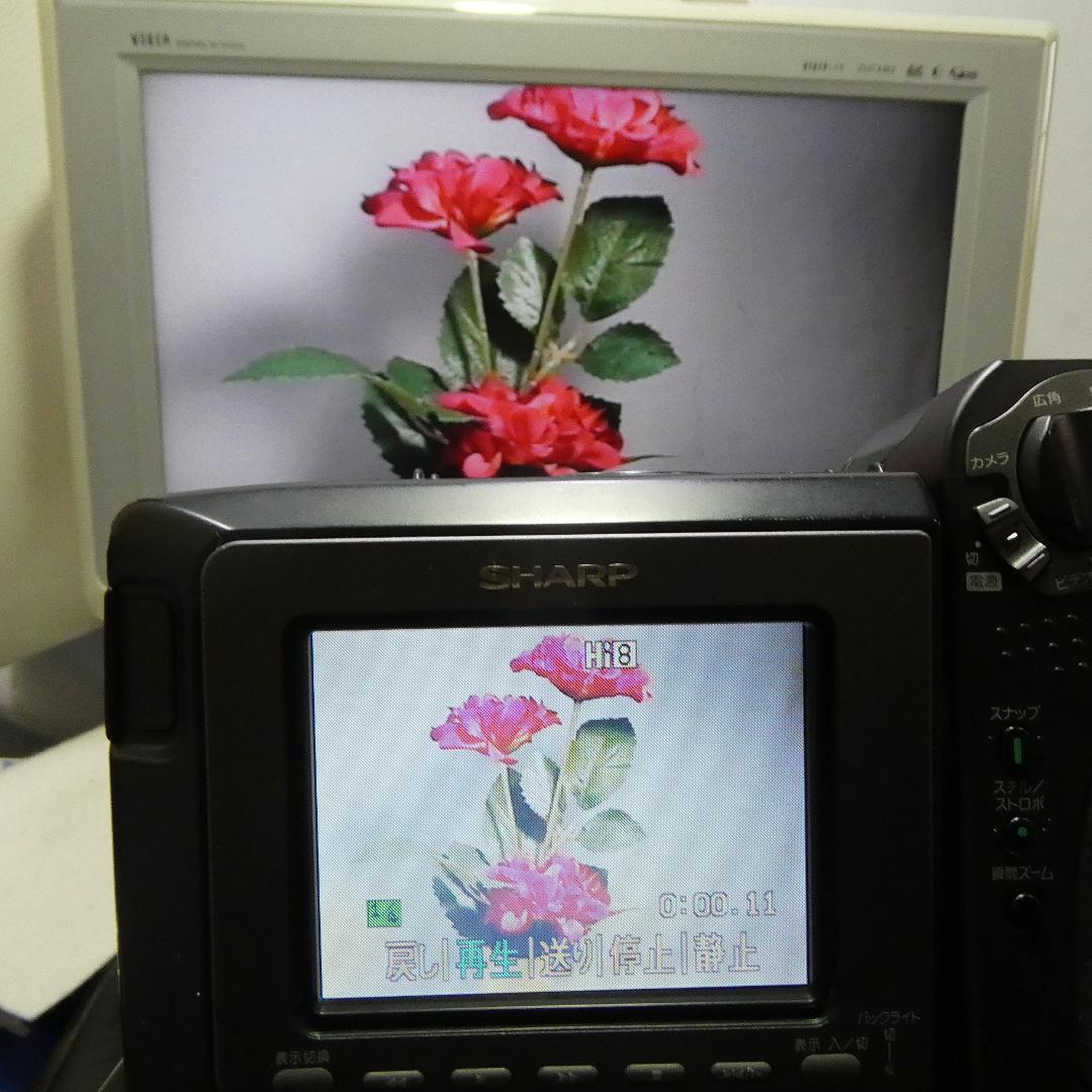 動作良好　VideoHi8 シャープVL-HL50 8ミリビデオカメラDVD化に
