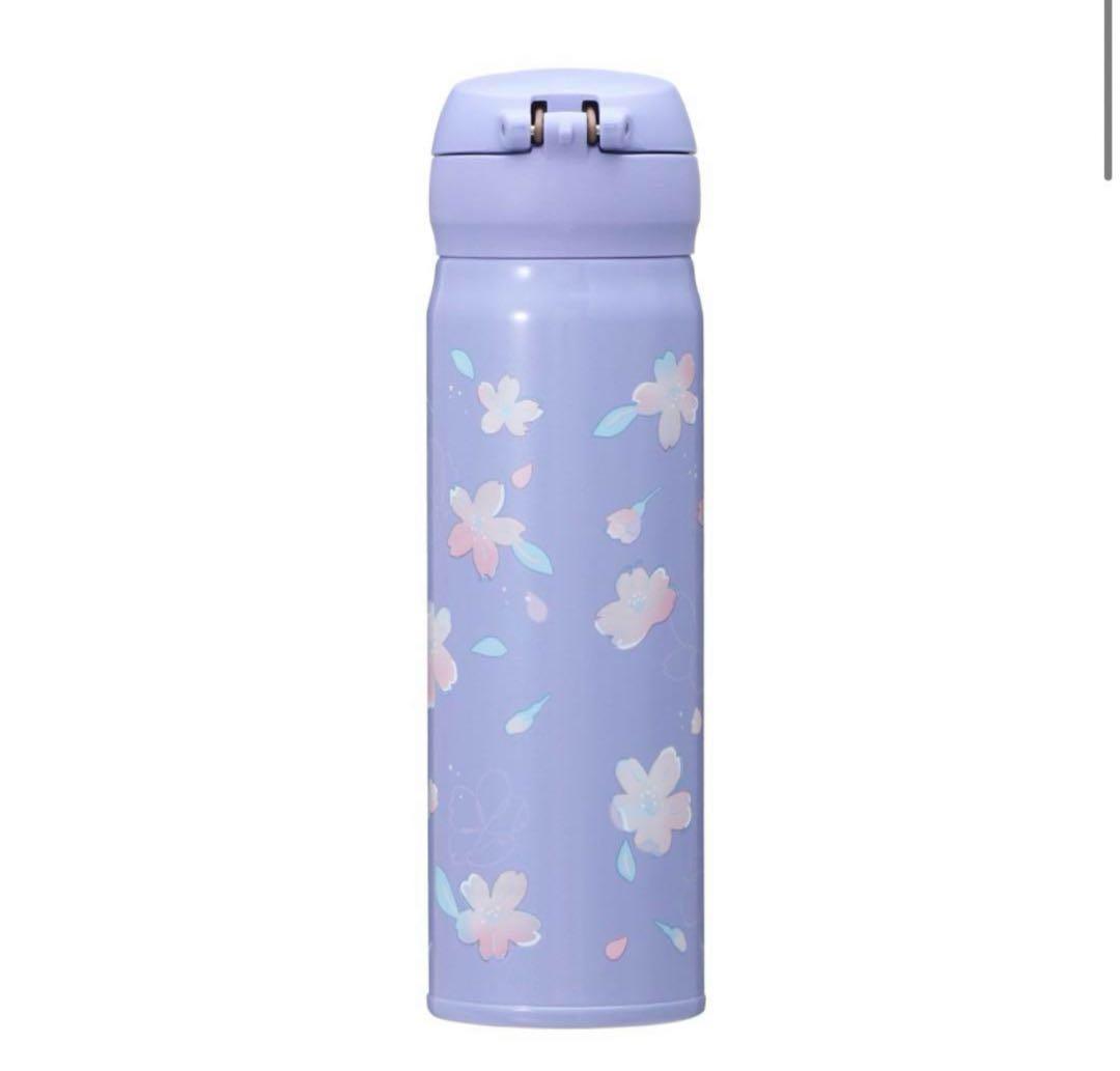 スターバックス　ステンレスボトル　サーモス　桜　さくら　パープル　2023
