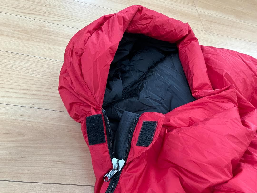 【美品】ナンガ NANGA シュラフ 寝袋 オーロラ 350 STD 赤 S
