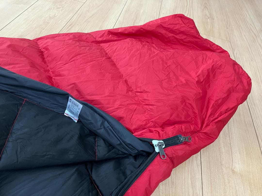 【美品】ナンガ NANGA シュラフ 寝袋 オーロラ 350 STD 赤 S