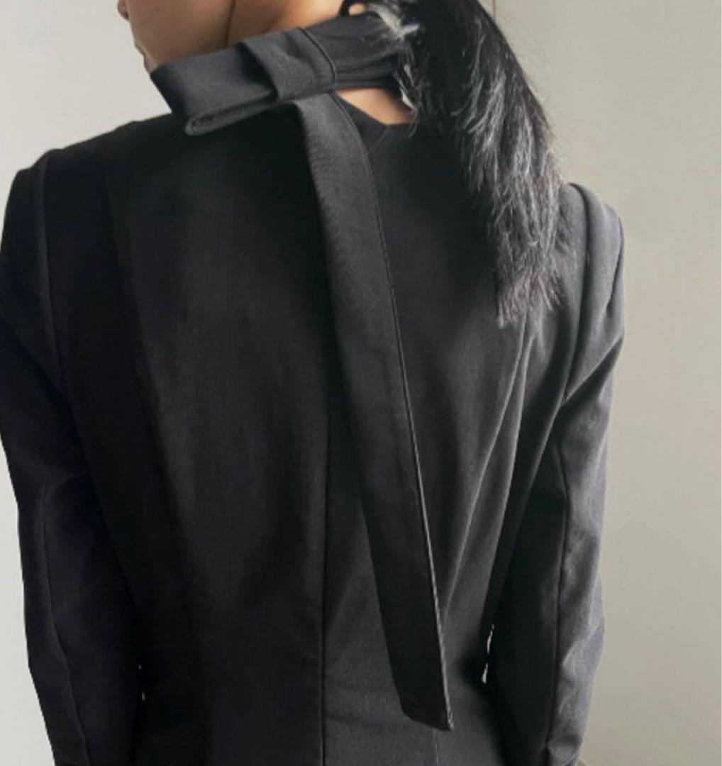 ワンピース Ameri VINTAGE TRICOT TIE SET DRESS