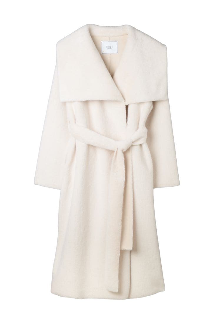 ★SALE★ Herlipto Grace Wrap Coat cream S