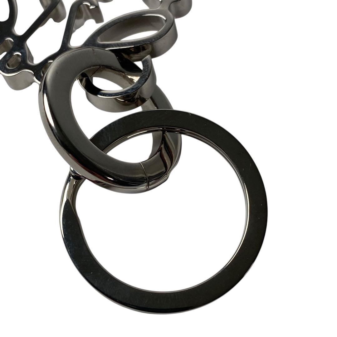美品 ロエベ LOEWE アナグラム キーホルダー キーリング.