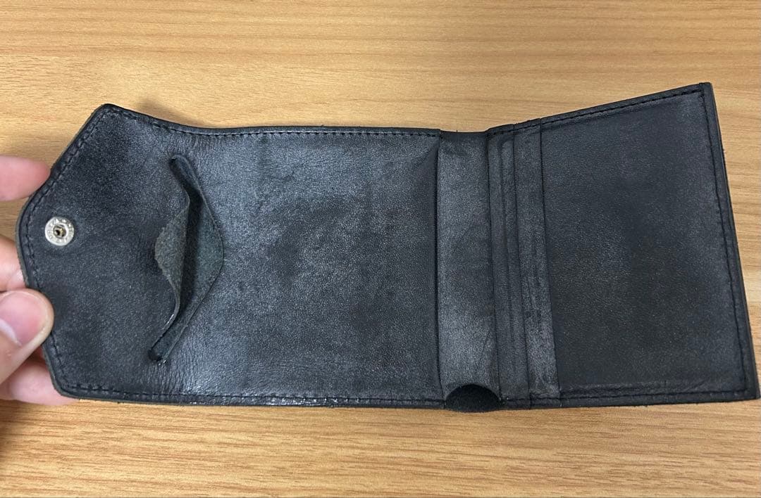 Hender scheme flap wallet black 数回使用極美品