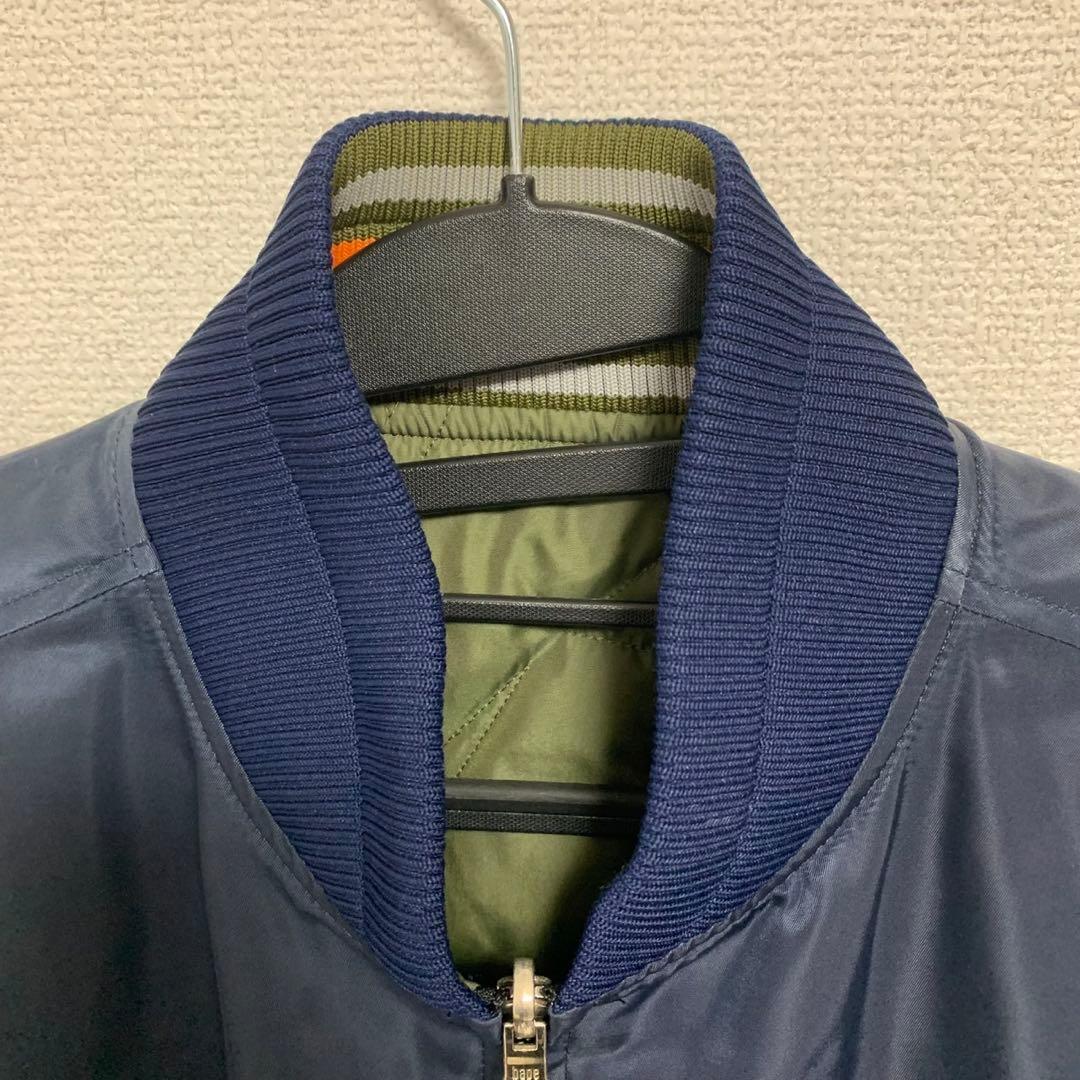 【美品】A BATHING APE（ア・ベイシング・エイプリバーシブルスカジャン