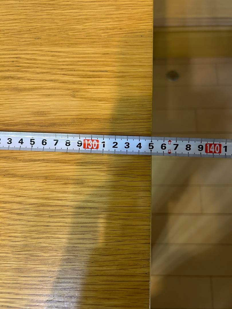 ニトリ　RIMEA-F135 LBR 木製ダイニングテーブル　天然木化粧繊維板