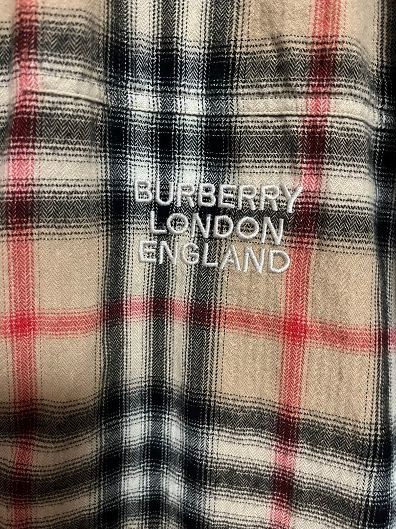 お*こ様 Burberry 21aw チェック長袖シャツ 180/96A Mサイ
