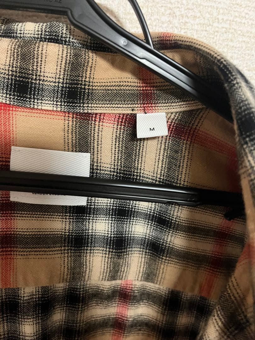 お*こ様 Burberry 21aw チェック長袖シャツ 180/96A Mサイ