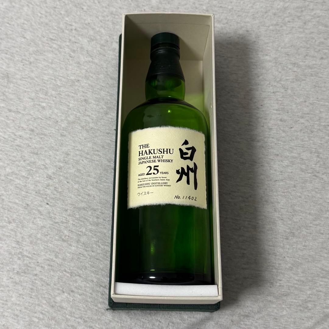 白州 25年 未洗浄 専用ボックス付き
