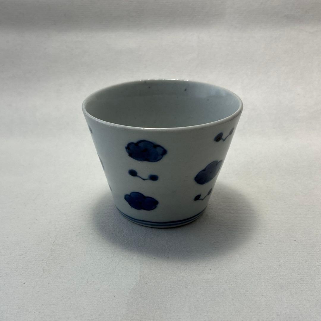 古伊万里　染付　さくらんぼ　蕎麦猪口