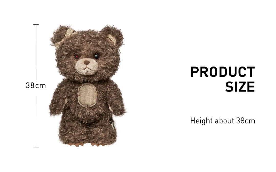 Hirono Bear Vinyl Plush Doll ぬいぐるみ