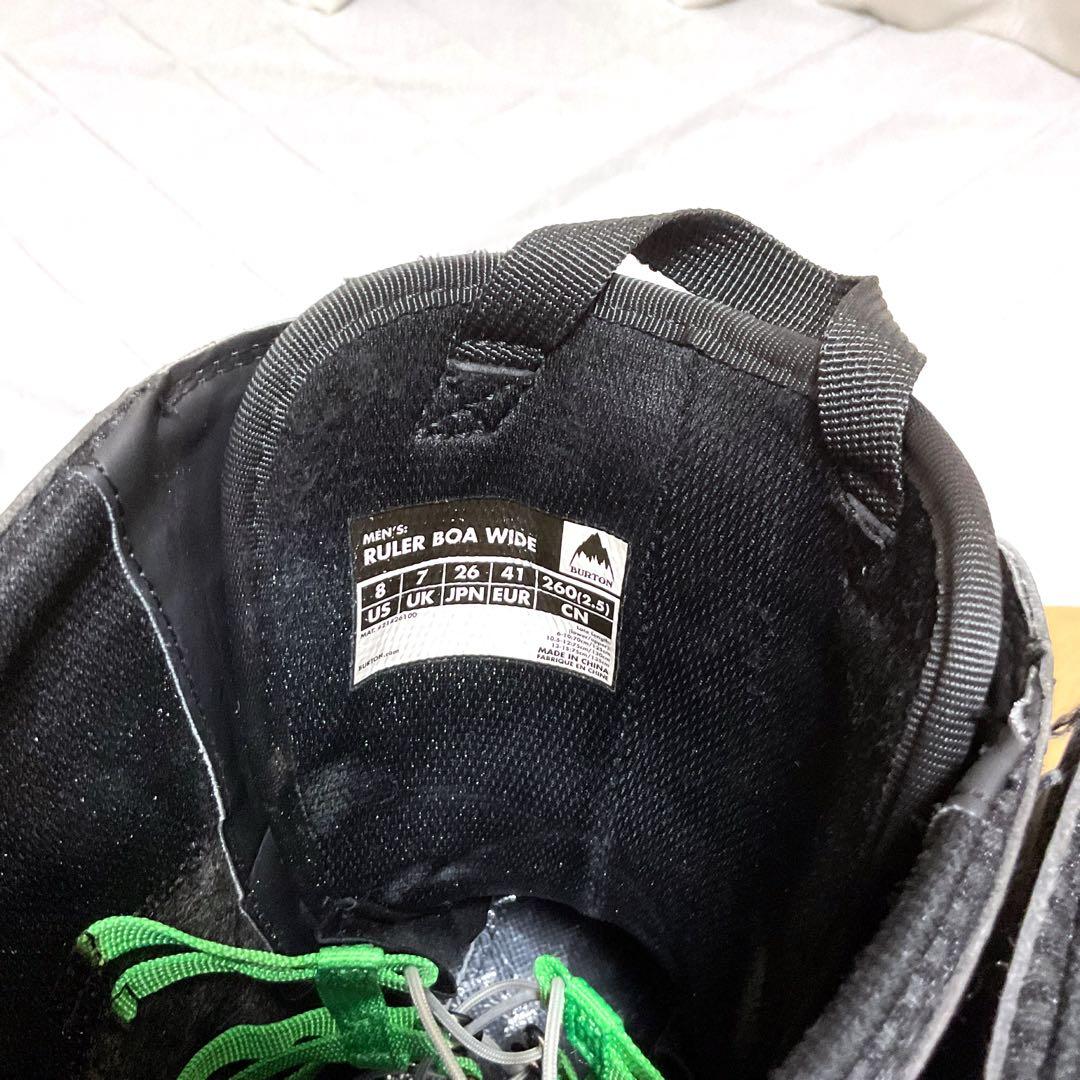 【かめまる】Burton RULER BOA ワイド ブラック 26cm