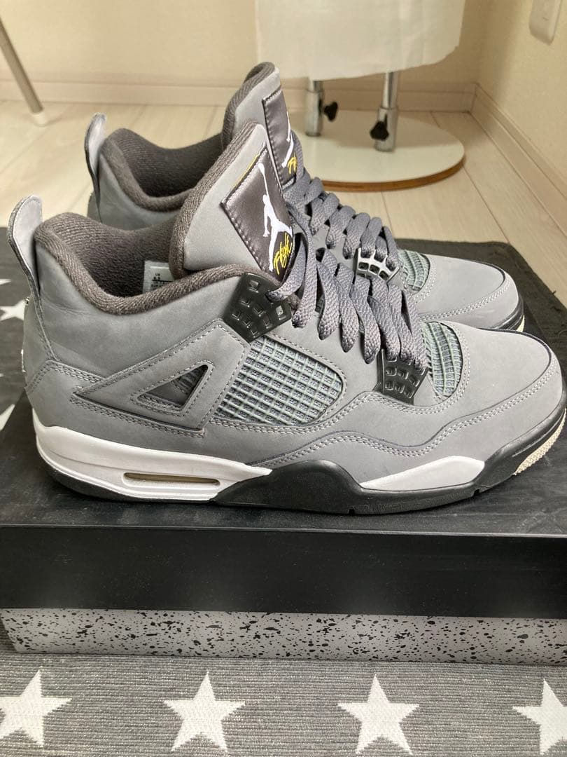 靴 NIKE AIR JORDAN 4 RETRO COOL GREY