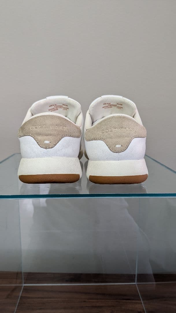 極美品 cole haan レザースニーカー 9.5 27cm 白