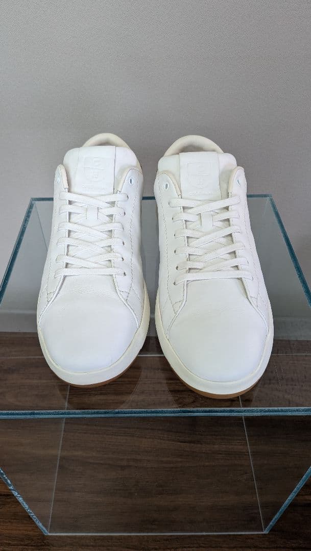 極美品 cole haan レザースニーカー 9.5 27cm 白