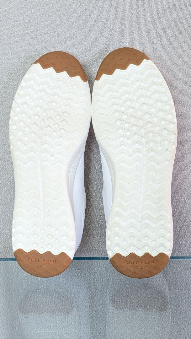 極美品 cole haan レザースニーカー 9.5 27cm 白