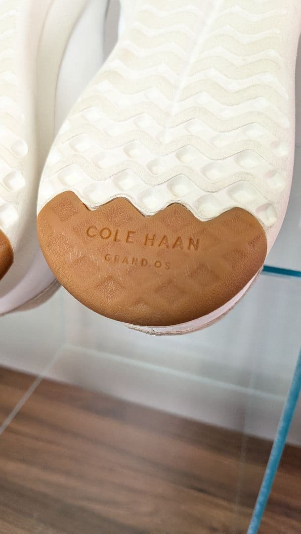 極美品 cole haan レザースニーカー 9.5 27cm 白