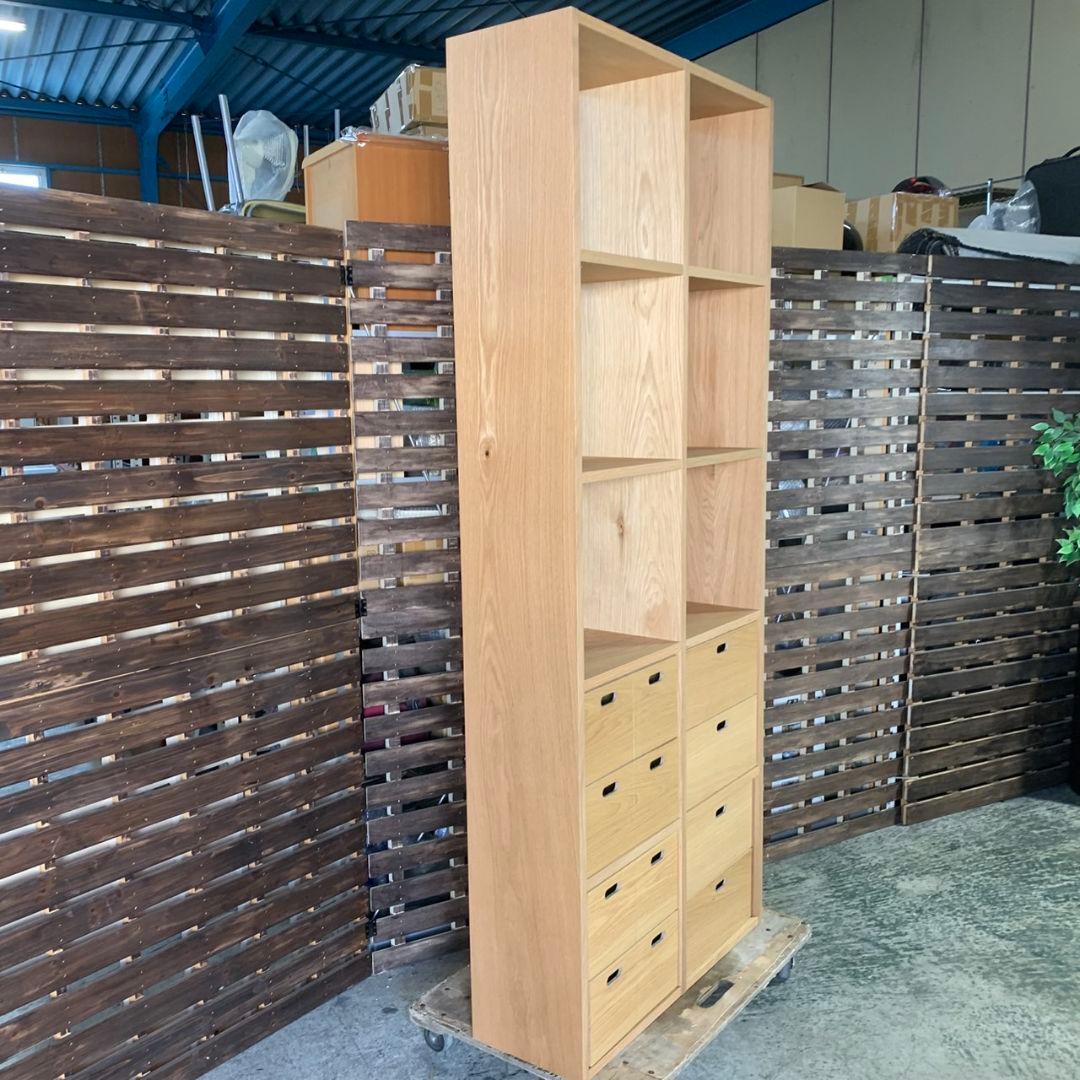 I670\" 無印良品 スタッキングシェルフ 5段2列　引き出し付