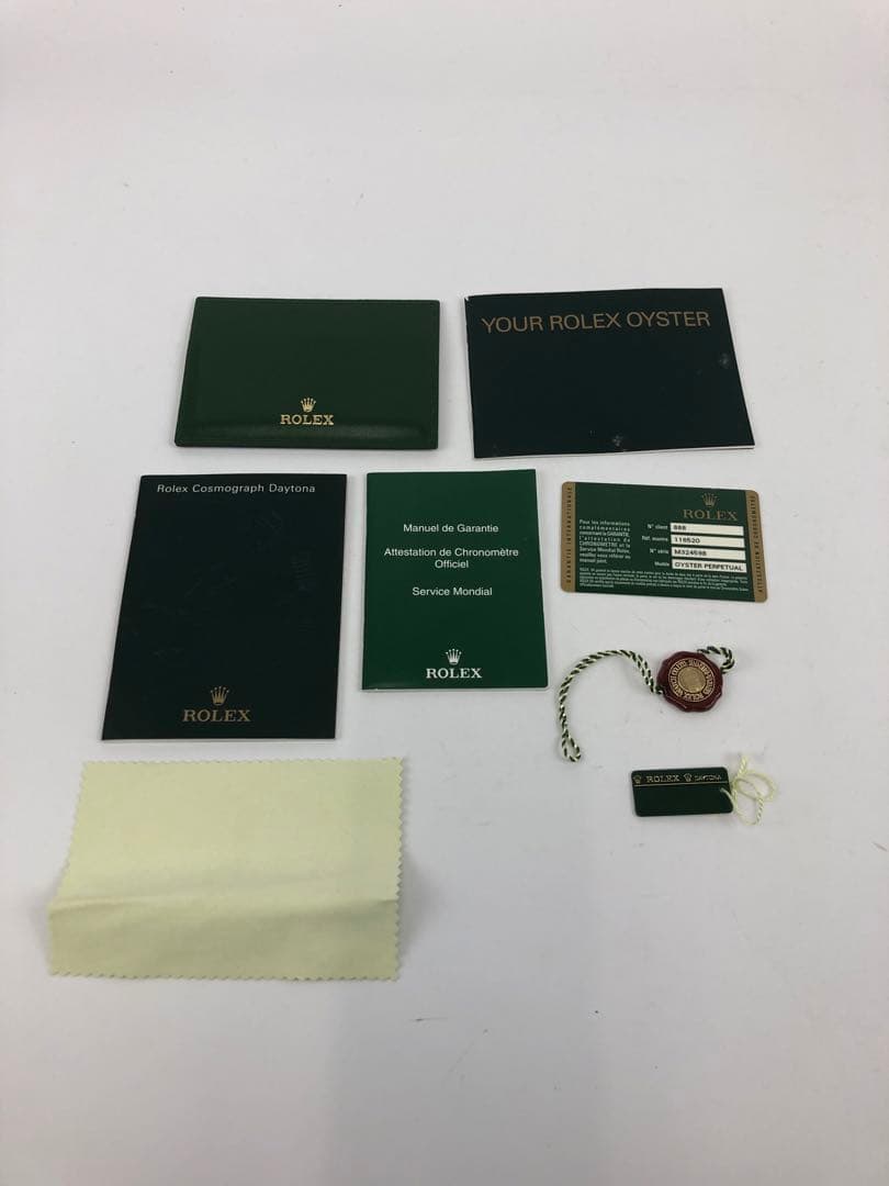 メ*ク様 ロレックス　空き箱　外箱　内箱　カードケース　小冊子　カード　グリーン