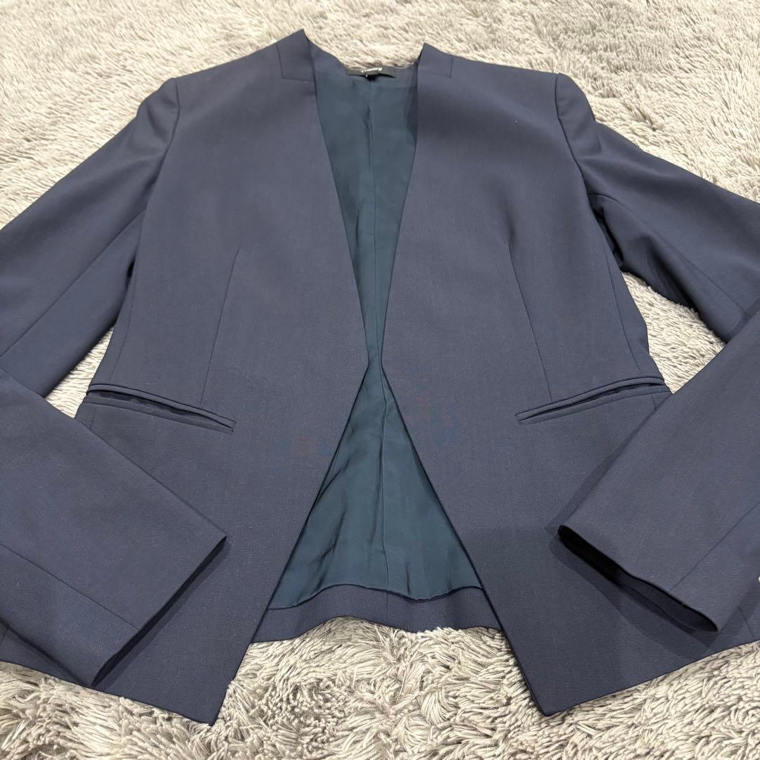 theory TAILOR LANAI パンツスーツ セットアップ　ネイビー