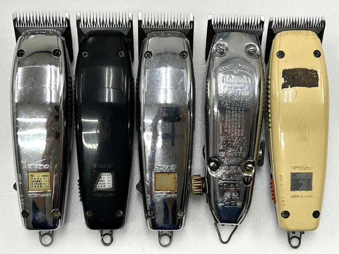 中古 マツオカ バリカン 5種10個