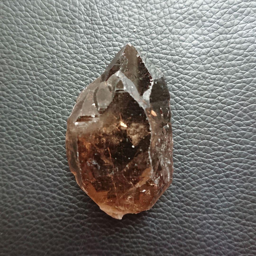 ガウリシャンカール産 スモーキークォーツ ダブルポイント カテドラル
