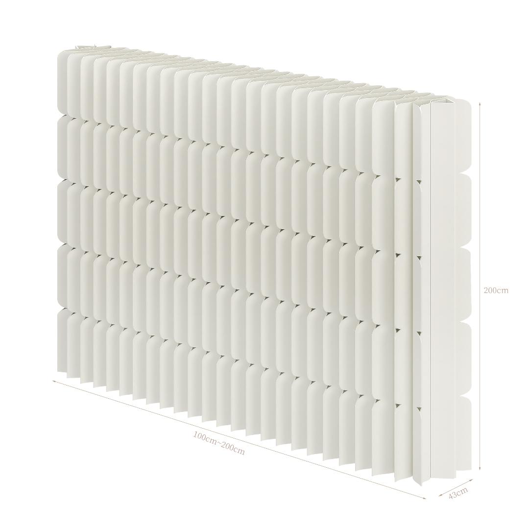 パーテーション間仕切り高さ2ｍ長さ1ｍ-2ｍ組立不要目隠し折りたたみ軽量