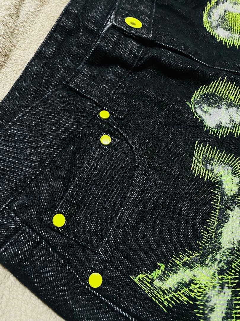 美品 endless縫い取り デニムパンツ 限定 vintage unisex