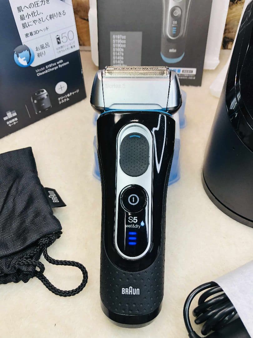 【未使用に近い品】BRAUN Series 5 5197cc 電気シェーバー