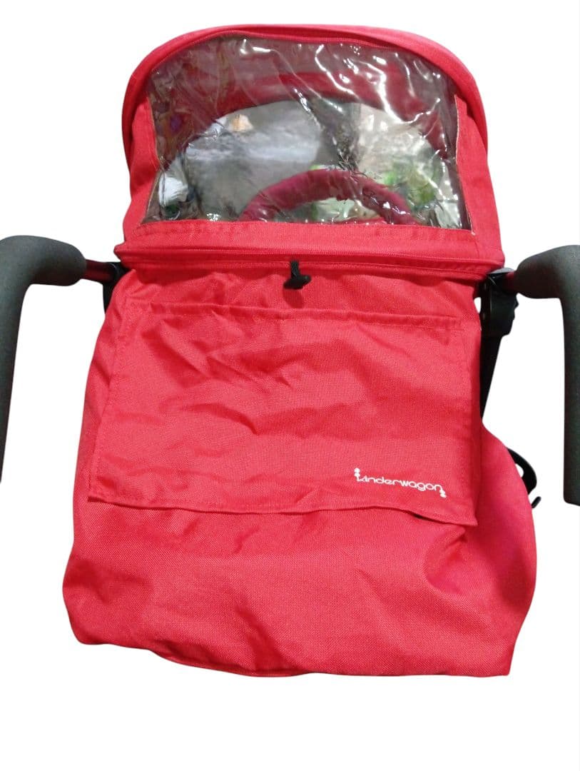 日本育児　キンダーワゴン　二人乗りベビーカー　DUOシティHOPレッド 2017