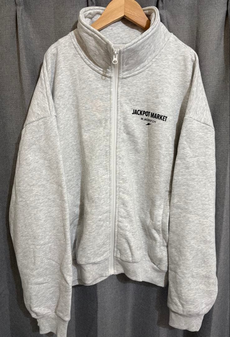 JACKPOT.MARKET ジップジャケット　アッシュグレー　XL 極美品