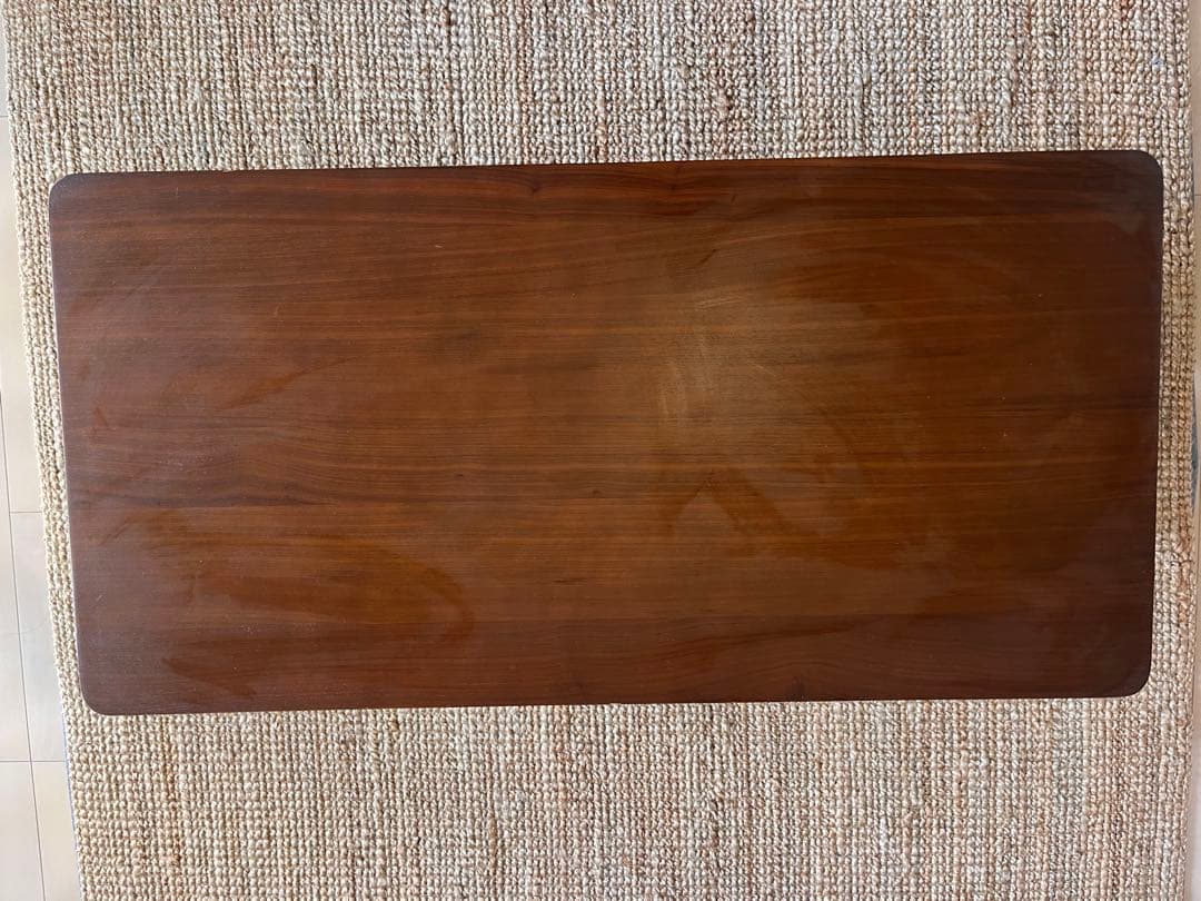 無印良品　木製ローテーブル　ウォールナット材