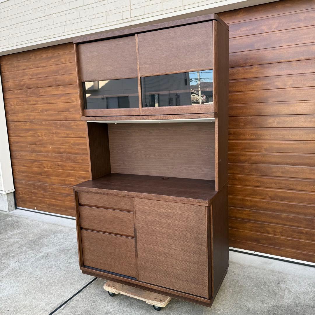 美品 カリモク ET4415 キッチンボード ウォールナット 購入価格38万