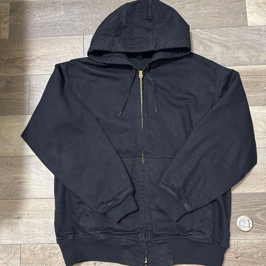 25AW COMOLI ブラックデニムジップパーカ 3