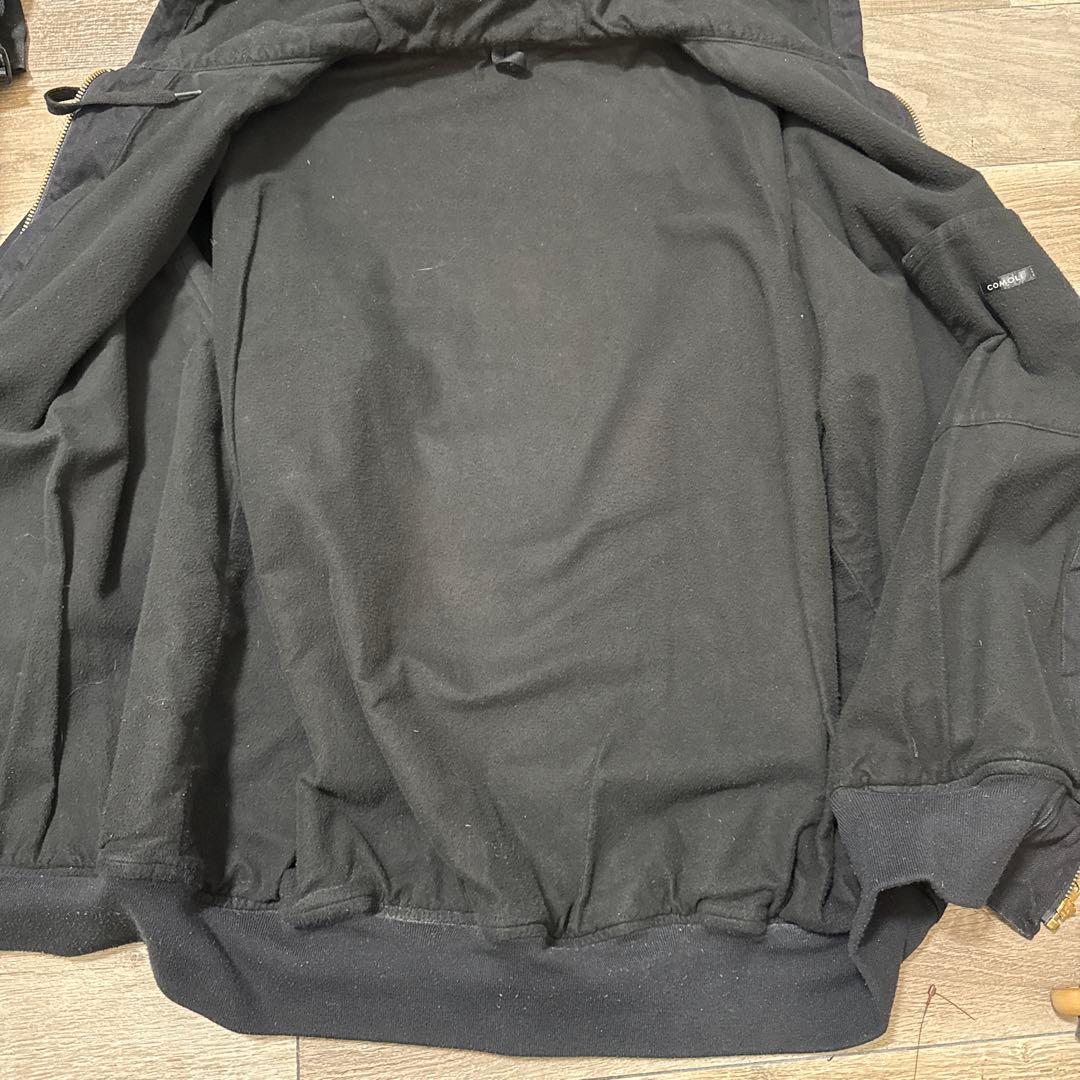 25AW COMOLI ブラックデニムジップパーカ 3
