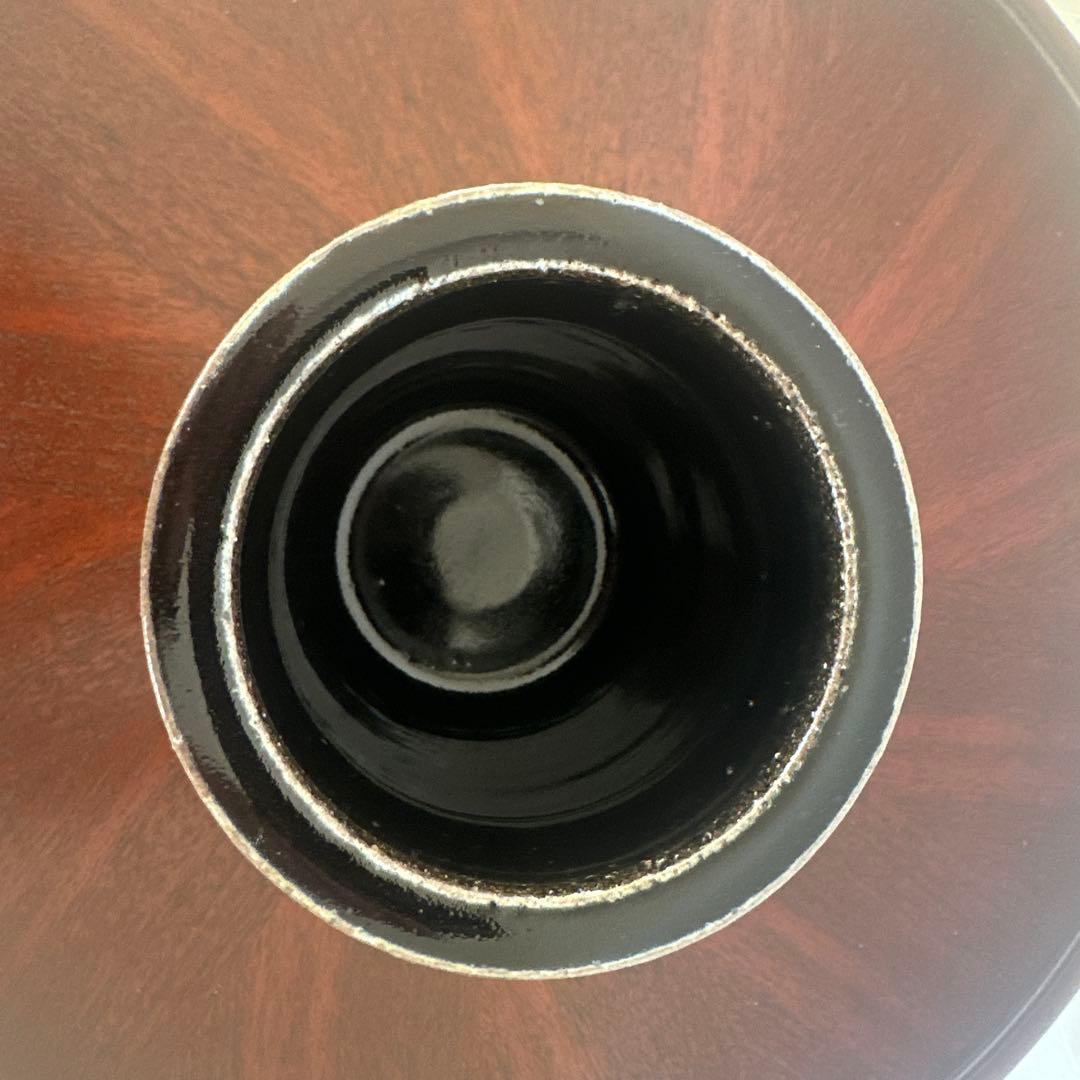 新品未使用　角掛 政志　カトラリースタンド黒釉