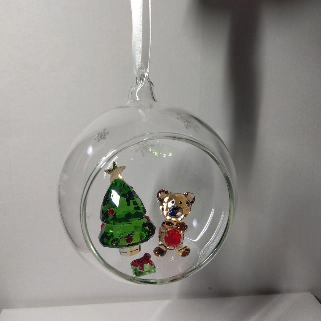 スワロフスキー　ボールオーナメント　クリスマスシーン