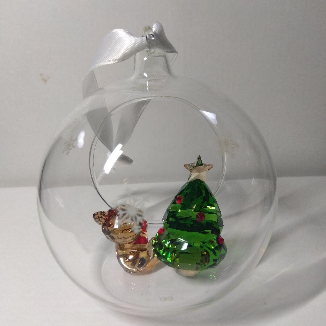スワロフスキー　ボールオーナメント　クリスマスシーン