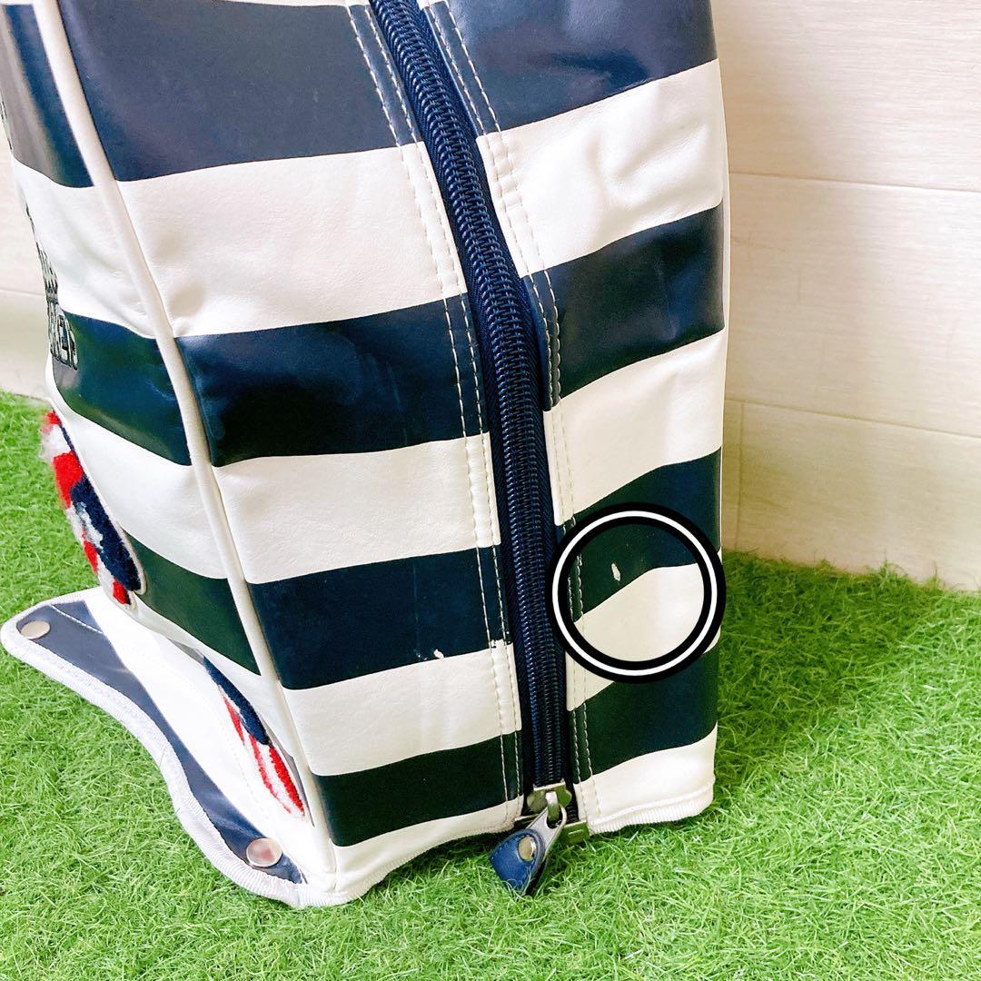 Mパーリーゲイツ マーケットボーダー柄 スタンドキャディバッグ原英莉花選手モデル