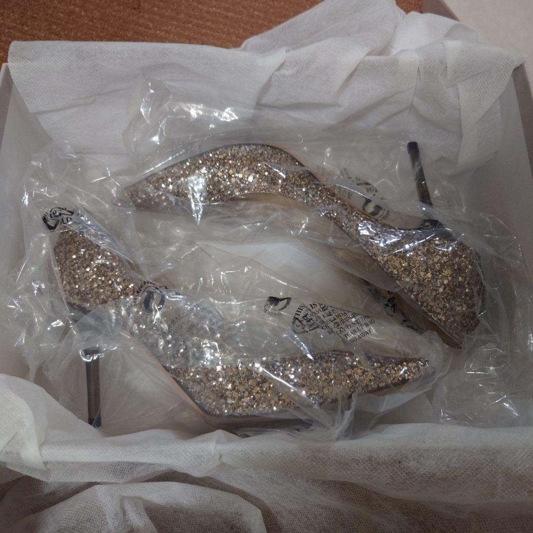 JIMMY CHOO 箱無し値下げ可能 ゴールド グリッター パンプス