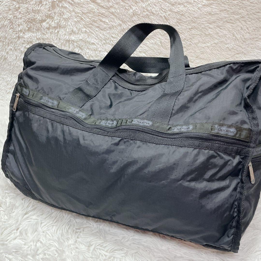 新品 レスポートサック ポーチ付き ブラック ボストンバッグ 2way