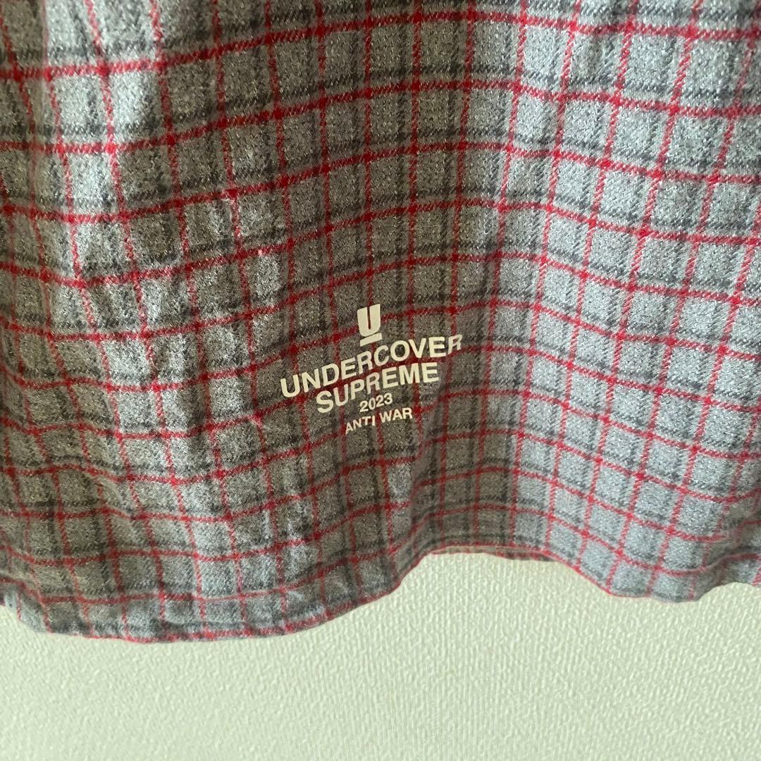 Under Cover Supreme 半袖シャツ グレー/レッドチェック