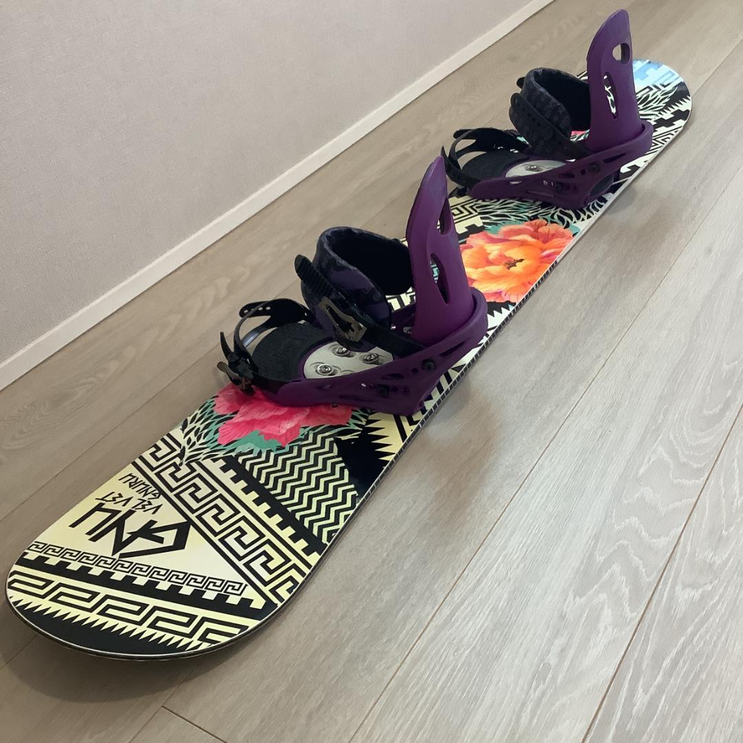 081 GNU143cm FLUX初心者レディーススノーボードセットグラトリにも