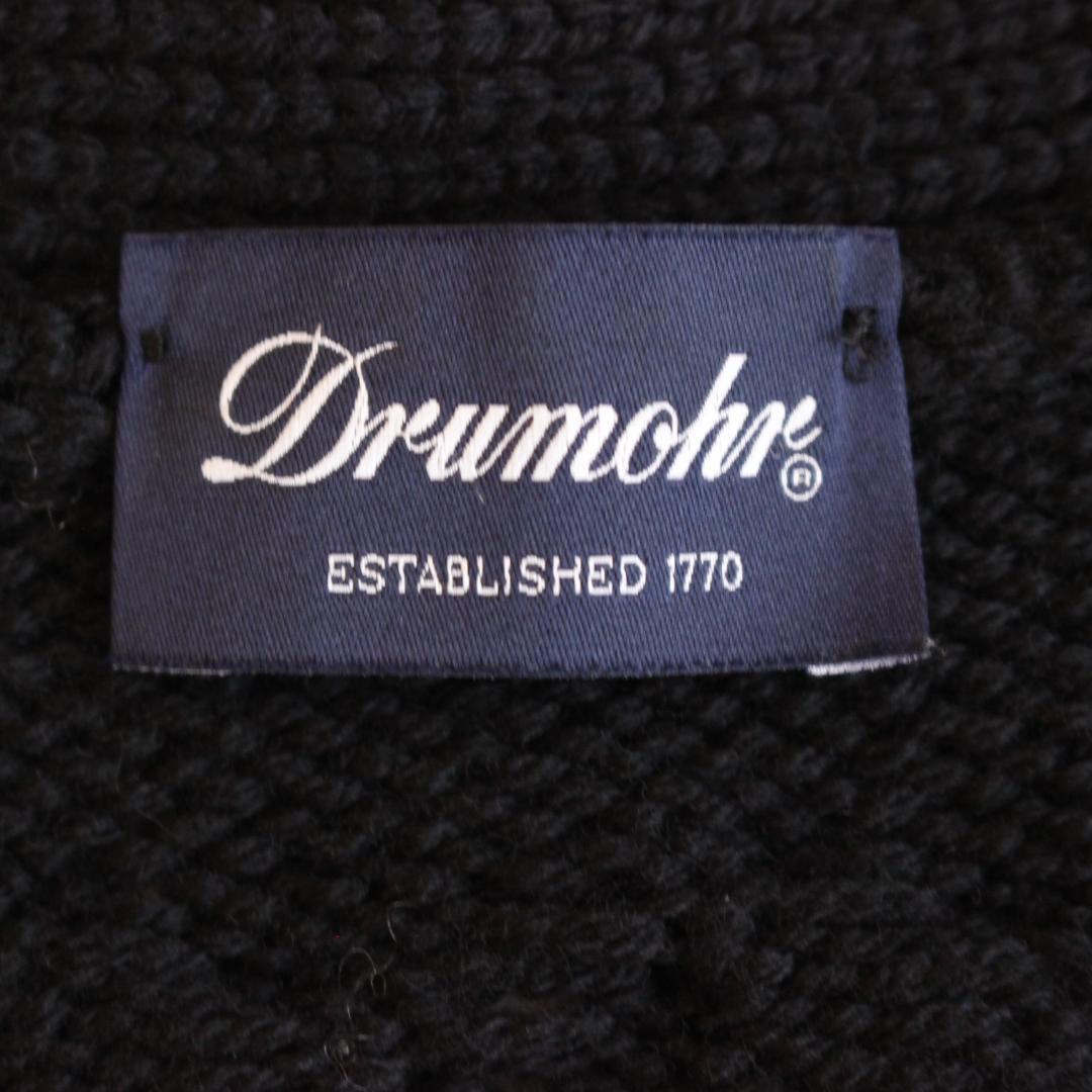 DRUMOHR ケーブルニットカーディガン Mサイズ ブラック ウール